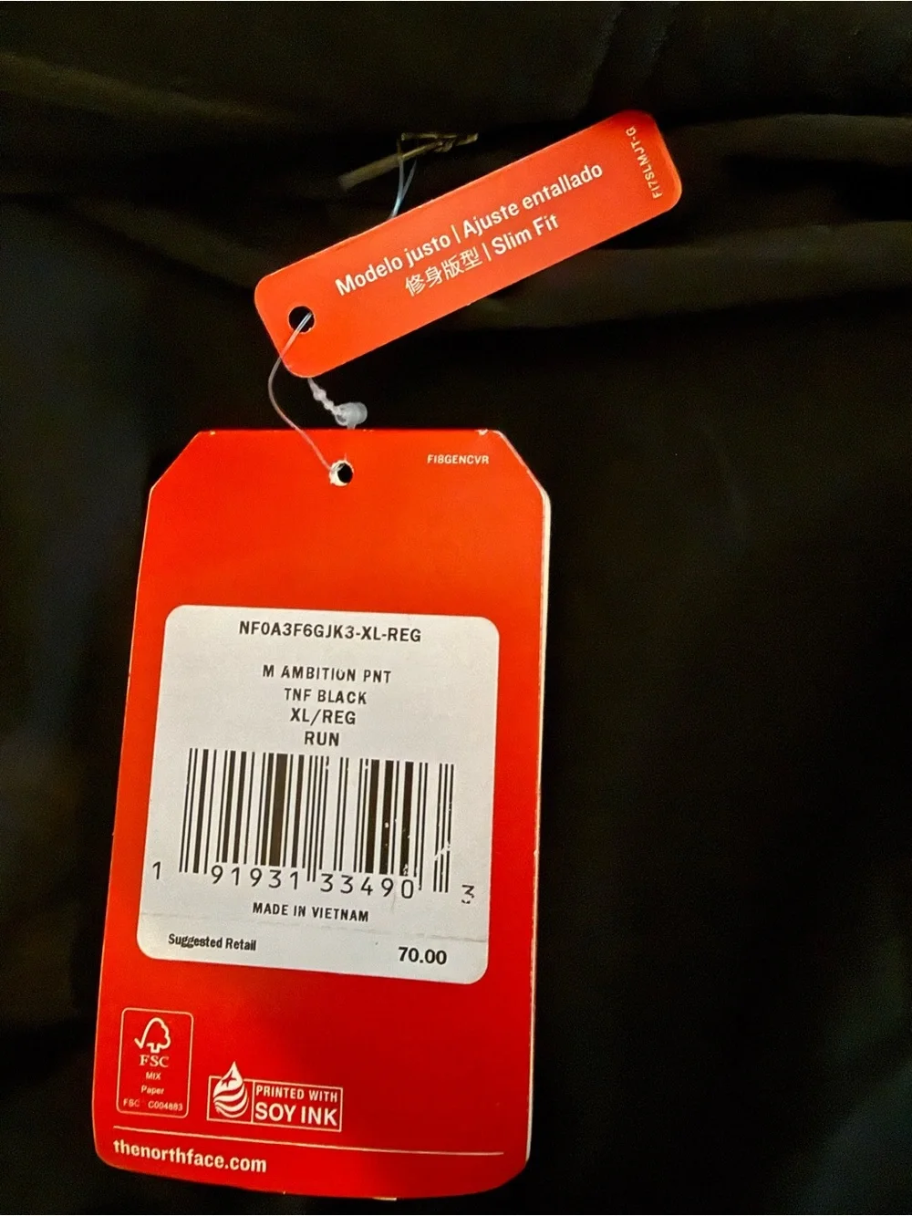 The North Face Black Flashdry Outdoor Joggers